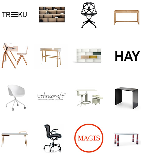 Univers mobilier bureau - Hay, Magis, Treku, Ethnicraft, Plus Unit, Zeus, Universo Positivo