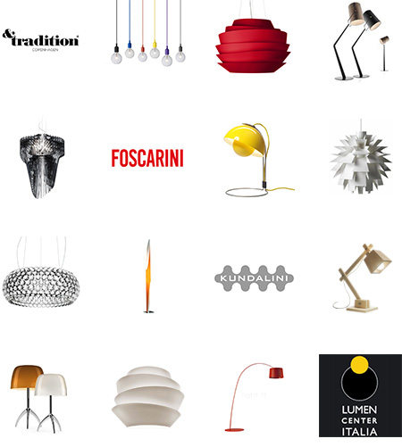 Univers luminaires - Foscarini, Kundalini, & Tradition, Muuto, Lumen Center